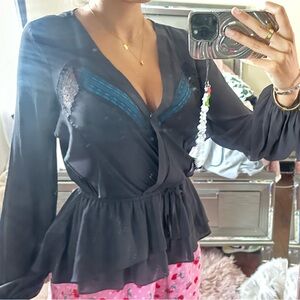 Vintage black blouse